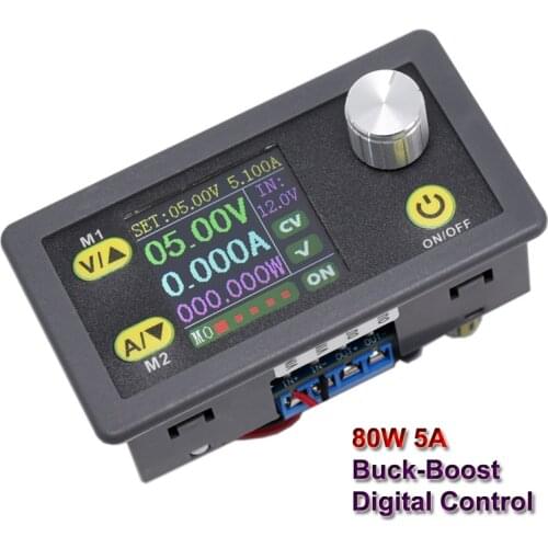 80W 5A Buck Boost Power Supply Adjustable Variable DC 0.6-36V CC CV Digital Laboratory Converter Voltage Regulator