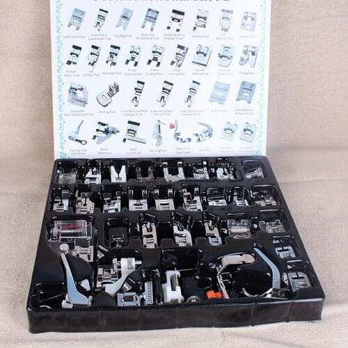 Sewing Fabric 32PCS Feet Set Sewing Machine Presser for Brother Janome Foot Part Singer