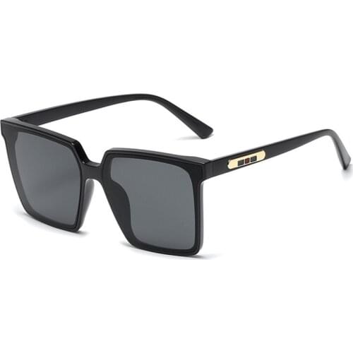 Luxury Big Square Frame Sunglasses For Women Men Fashion Vintage Glasses 2021 Sun Protection Ladies Gafas De Sol Brand Designer