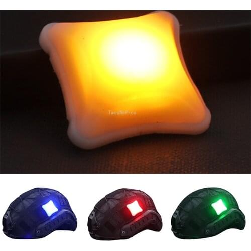 Outdoor Tactical Helmet Signal LED Light Shooting Hunting Hiking Survival Lamp Waterproof Military Molle Cs Army Helmets Lights