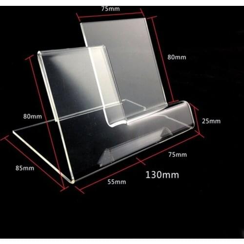 Free Shipping Universal Acrylic Mobile Cell Phone Display Stand Holder For 6 Inch Cell Phone With PriceTag Label 10pcs