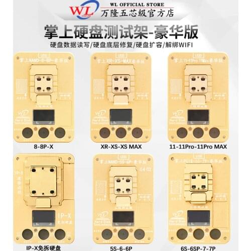 WL 64 Bit Hard Disk Test Repair Instrument IC Chip Mainboard Nand Flash Programmer HDD Serial Number SN For IPhone 5S To 6 Plus