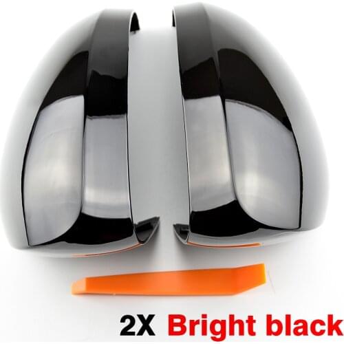 ABS Bright Black for Volkswagen VW Tiguan 2008-2015 Rearview Mirror Cover Rear View Trim Sticker Accessories