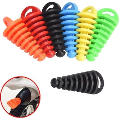 10*4cm Motorcycle Exhaust Pipe Motocross Tailpipe PVC Air-bleeder Plug Exhaust Silencer Muffler Wash Plug Pipe Protector