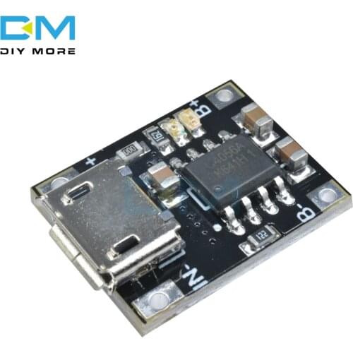 10PCS Single Lithium Battery Charging Charger Module 1A 4.2V 5V-6V TC4056 Micro USB Power Supply Board Replace TP4056