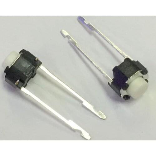 100pcs 6*6*4.3mm / 6*6*5mm 2pin Tactile Tact Push Button Switch 6x6x4.3mm / 6x6x4.3mm 2p Vertical Round Micro Switch
