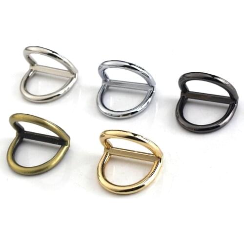 2pcs Metal Double D Hang Buckle Bag Chain Buckle for DIY Leather Craft Bag Strap Belt Handle Shoulder Garments Shoes Accessories