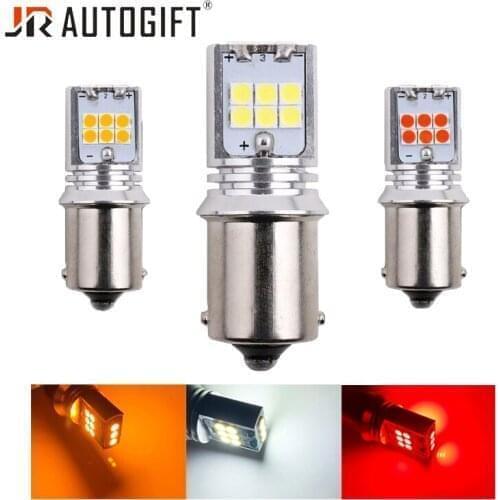 20pcs Canbus 1156 BA15S 1157 BAY15D T20 7443 Car Led Bulb Front Rear Turn Signal DRL Brake Lamp Auto 12V 24V White Red Amber