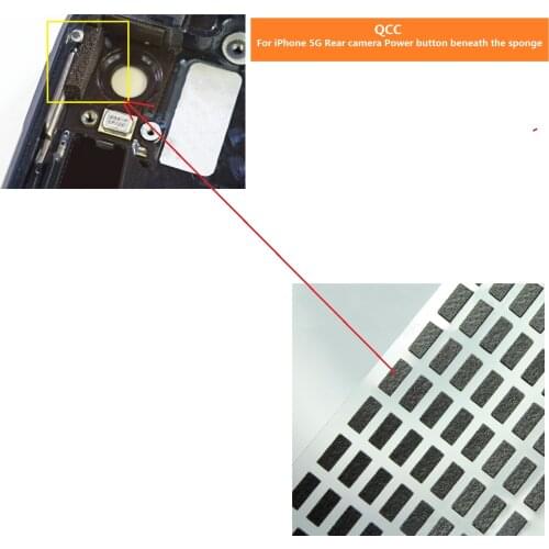 5pcs Rear camera Power button beneath the sponge gasket For iPhone 5 rear camera shockproof sponge Replacement repair Parts