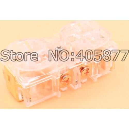 5 pieces US Red Copper plated Power Receptacle wall outlet for power distributor socket