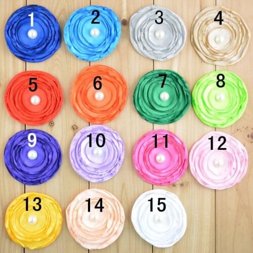 60 pcs/lot Burned Satin Flowers, satin rose, burned rose, burned edges flower