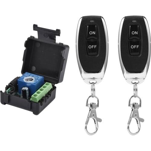 Motor Water pump RF Wireless Switch DC 12V 30A Relay RF Remote Switch ASK Smart Home Learning High-power