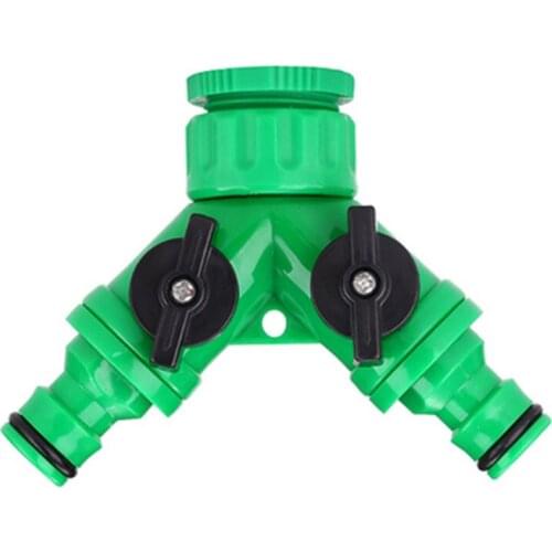 G 1/2'' 3/4'' Faucet Joint Two Ways Ball Valve+2pcs 8/11 Or 4/7mm Quick Connectors Garden Irrigation Fast Hose