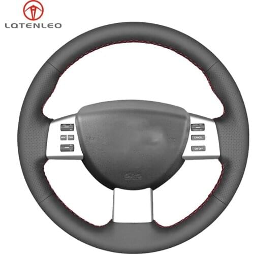 LQTENLEO Black Artificial Leather Car Steering Wheel Cover For Nissan Quest 2004-2010 Altima 2005-2009 Murano Maxima 2004-2008