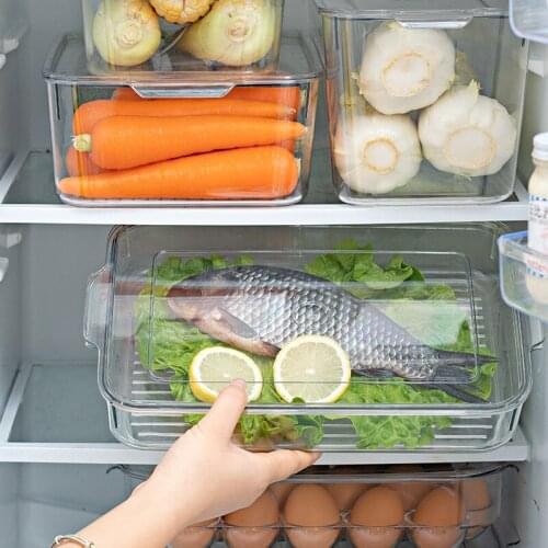 Refrigerator Food Preservation Freezer Drawer Storage Box Kitchen Food Storage Box Organizing Artifact Egg Box