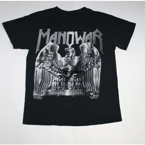 Manowar shirt Battle Hymns shirt American heavy metal band shirt Power metal Mens size L