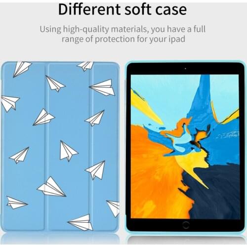 Soft Blue Cute iPad Case For iPad Magnet For iPad Mini 5 4 3 Case For iPad Air 2 Case Pro 2020 11'' Tablet Folding Case 5th 6th