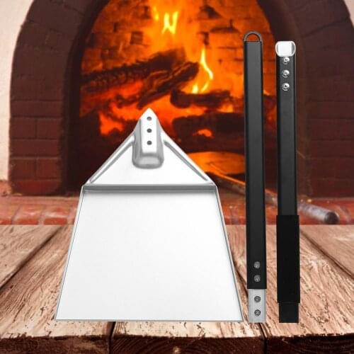 Grill Charcoal Ash Scoop Shovel Grill Shovel Charcoal Household Alloy Handle Transfer Shovel Stove Brush Pizza Shovel Set