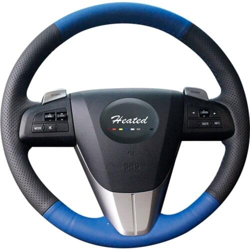 Braid on the Steering Wheel Cover for Mazda 3 Axela 2008-2013 Mazda CX-7 CX7 2010-2016 Mazda 5 2011-2013 For Mazda 6 GH