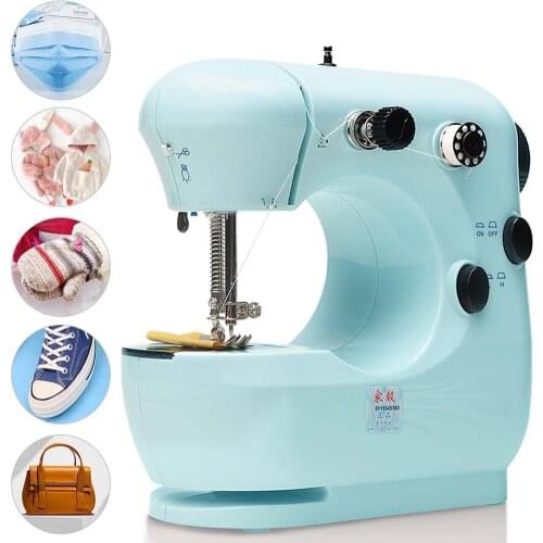 Hot Mini Small Household Electric Sewing Machine For Beginner Automatic Winding Two-speed Foot Pedal Operation Sewing Machine
