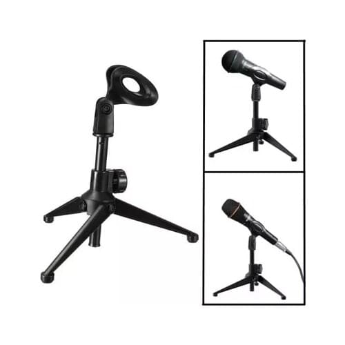 Mini Portable Table Tops Microphone Tripod Zinc Alloy Mic Stand Bracket Desktop Adjustable Microphones Tripods Holder