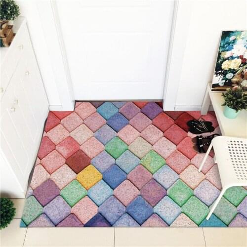 Anti slip PVC Door Mat Entrance Rubbing Dust Carpet Kitchen Mat Rubbing Irregular Shape Rug Nordic Minimalist Door Mat