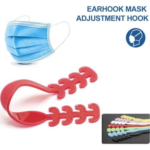 Adjustable Anti-slip Silicone Mask Ear Grips Mascarillas Extension Hook Masks Buckle Holder Attache Masque Extension Buckle
