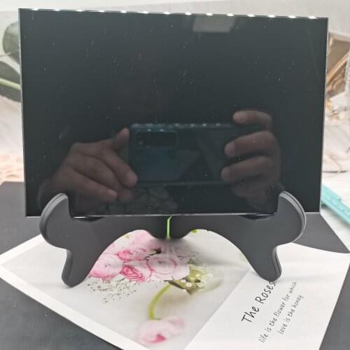 Top Natural Crystal Quartz Black Obsidian rectan Freeform Energy Reiki Stone Room Home Office Aquarium Decoration +Pedestal