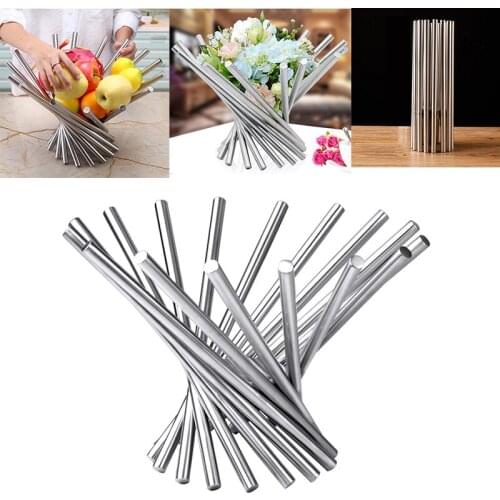 Fold Plate Tray Storage Kitchen Flower Fruit Bowl Stainless Steel Household Strainer Basket Rotate Collapsible