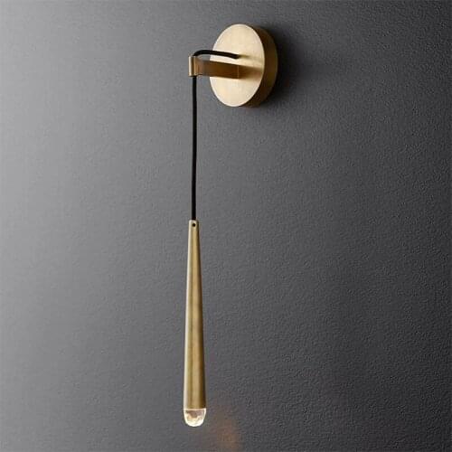 Modern Gold Tube Wall Lamps Bedroom Wall Sconce Light Fixtures Living Room Bedside Industrial Lamp Bathroom Led Mirror Lights
