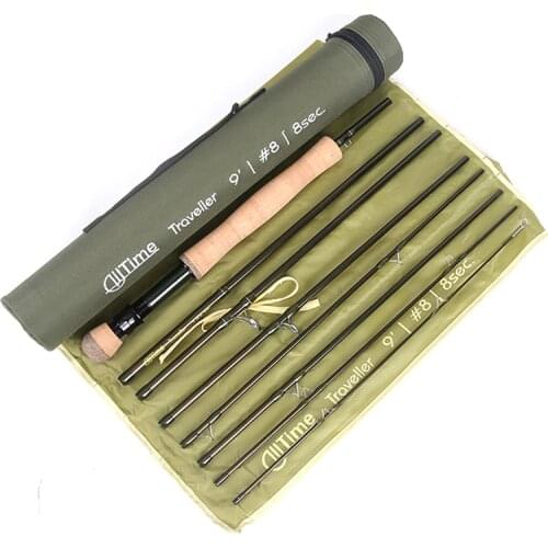 2.7M Telescopic Fishing Rod 3 Colors Cork Handle Spinning Fishing Rod Carbon Fiber Travel Tackle Bag with cloth tube