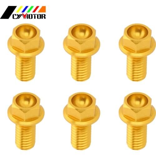 Motorcycle Fork Guard Protector Screw Bolt For SUZUKI RMZ450 RMZ 450 2005 2006 2007 Gold