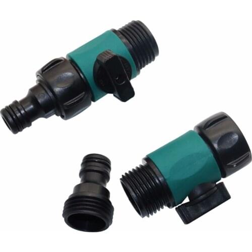 20 PCs pipe fittings plastic homebrew irrigation system Long rod through the extension Straight valve switch