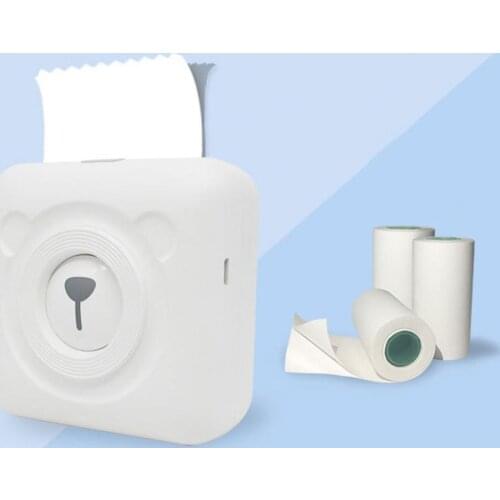 3Pcs 57x30mm Printing Paper Does Not Contain Bisphenol A Waterproof, Oilproof, Scratch-Resistant Self-Adhesive Thermal Paper