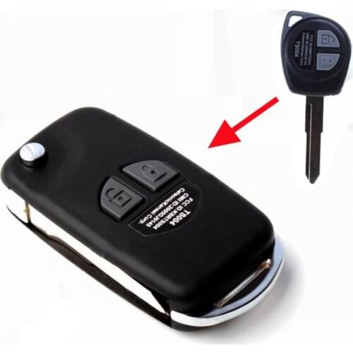 5PCS/lot For Suzuki Swift SX4 Jimny Splash Replacement Modified Flip Folding Remote Key Shell Case 2 Button Fob Key Cover