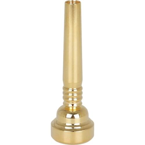 Trumpet Accessories 17C Size Rich Tone Trumpet Mouthpiece Brass Gold