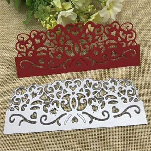 Flower Lace Metal Cutting die keychain shaker Heart Paper Key Chain Scrapbook Paper Craft Card Punch Art Knife Cutter