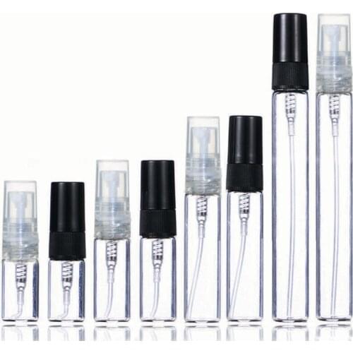 2ml 3ml 5ml 10ml plastic/Glass Perfume Bottle, Empty Refilable Spray Bottle, Small Parfume Atomizer, Perfume Sample Vials