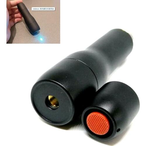 Focusable Waterproof 488nm cyan-Blue Dot Ray Portable Point Laser Pointer Presentation Torch Diving