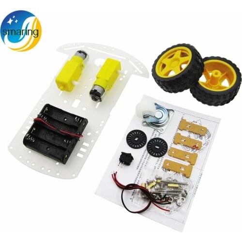2 wd intelligent robot, remote control toy car 2 ,wheel drive car chassis, tracking suite of obstacle avoidanc