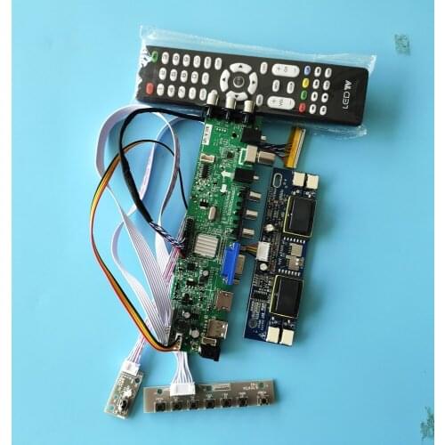 Kit for LM230WF1-TLB3/LM230WF1-TLA5 4 CCFL 30pin HDMI VGA Controller Digital LCD Panel board AV TV USB 1920X1080 remote DVB-T