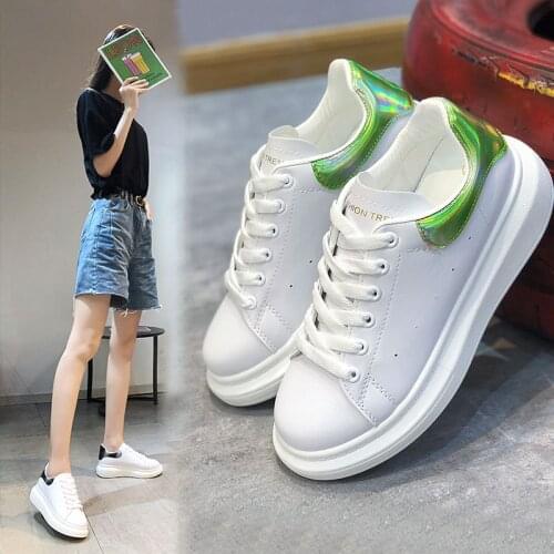 Platform wedge sneakers ladies shoes sneaker casual shoes trainers women female white sneakers women tenis feminino NVX297