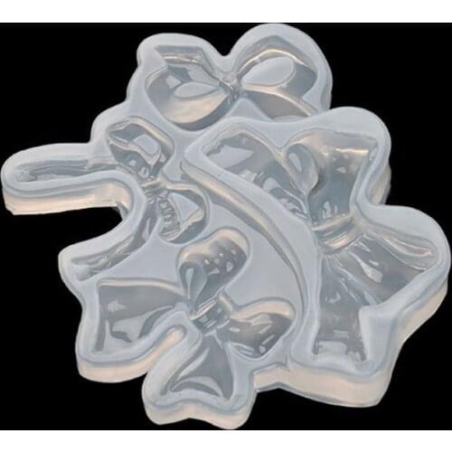 Bowtie Ribbon Silicone Resin Mold DIY Jelly Shot Handmade Ice Cream Soap Mould F3MF