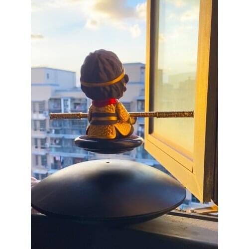 Magnetic Levitation Monkey King Rotating DIY Hand-made Display Stand Decoration