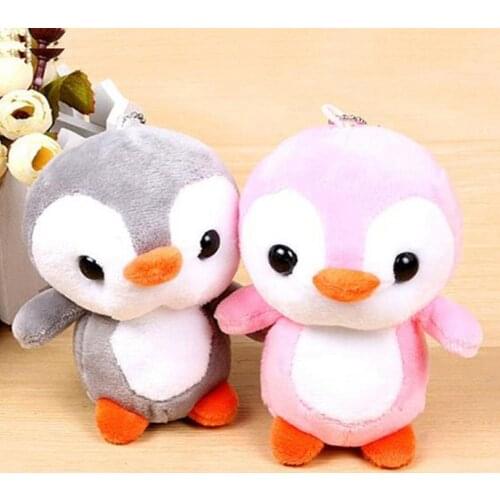 Cute Penguin Stuffed Plush Doll Cartoon Animal Hanging Bag Keychain Pendant Baby Birthday Gift