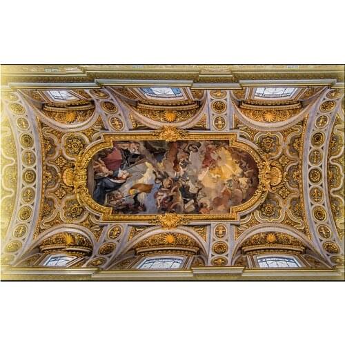 Custom vintage wallpaper, the Renaissance of classical oil painting used for ceiling background wall waterproof wallpaper