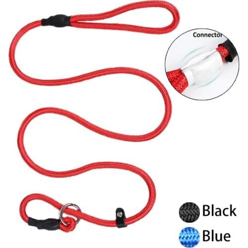 Medium/Large Size.Durable Dog Rope Pet Training Collar and Lead in One.Adjustable Pet Slip Lead Nylon Dog Leash