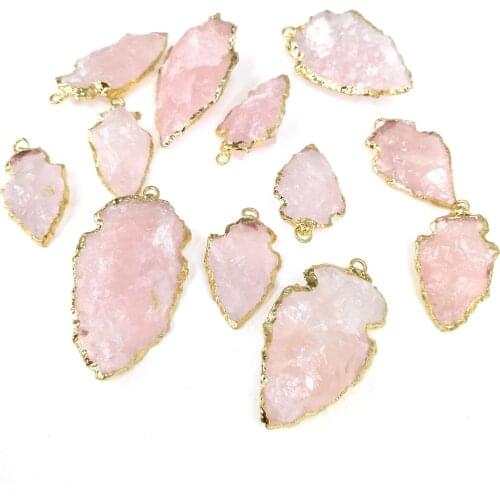 16x29mm/24x46mm Leaf shape Natural Stone Pendant Gemstone Pendant Natural stone Charms Making For Neckalce and Jewelry