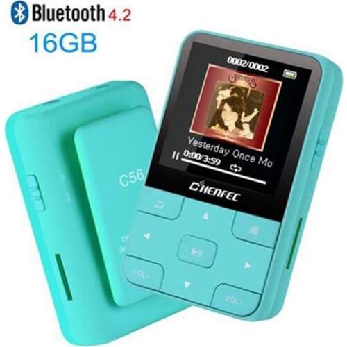 MP4 Player Bluetooth4.2 with Clip 16GB/32GB Lossless Music Palyer with FM Radio, Voice Recorder, Mini MP4 Video Running Player