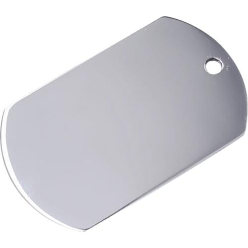 Stainless Steel blank id dog tags charm stamping military us army navy jewelry pendant accessory